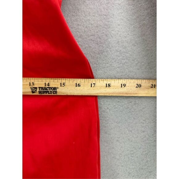 NWT Zara Womens Red Long Sleeve Front Pocket Button Shirt Dress Size Medium - Picture 5 of 10